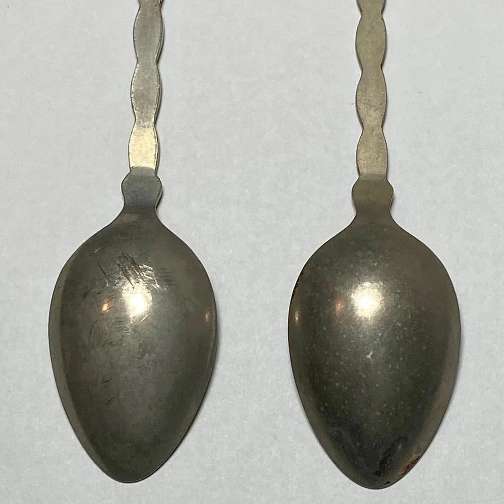 Florida Souvenir ST Augustine, FLA Lady Beach Palm Tree 4 3/4 Travel Spoon Klepa
